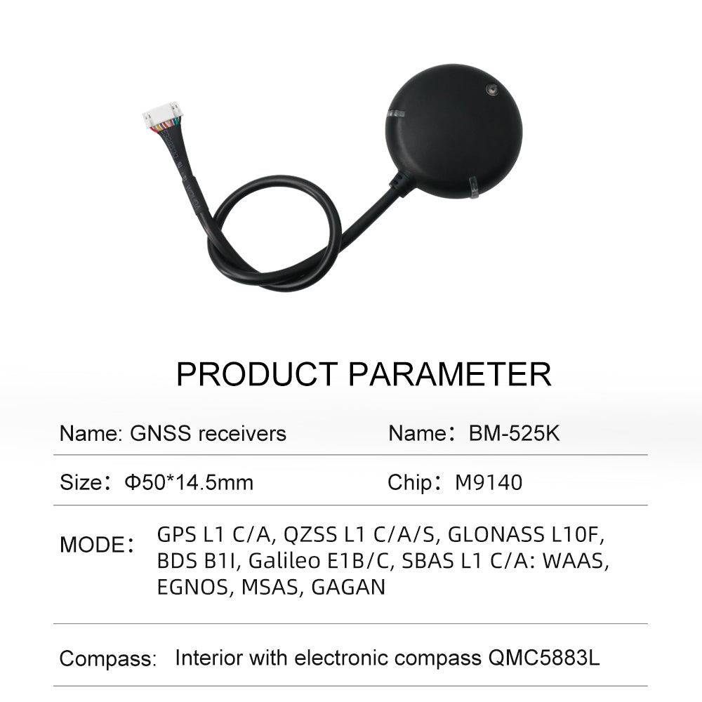 Beitian GNSS receiver Beidou GPS navigation and positioning module open source BM-525 Beitian GNSS receiver Beidou GPS navigation and positioning module open source BM-525